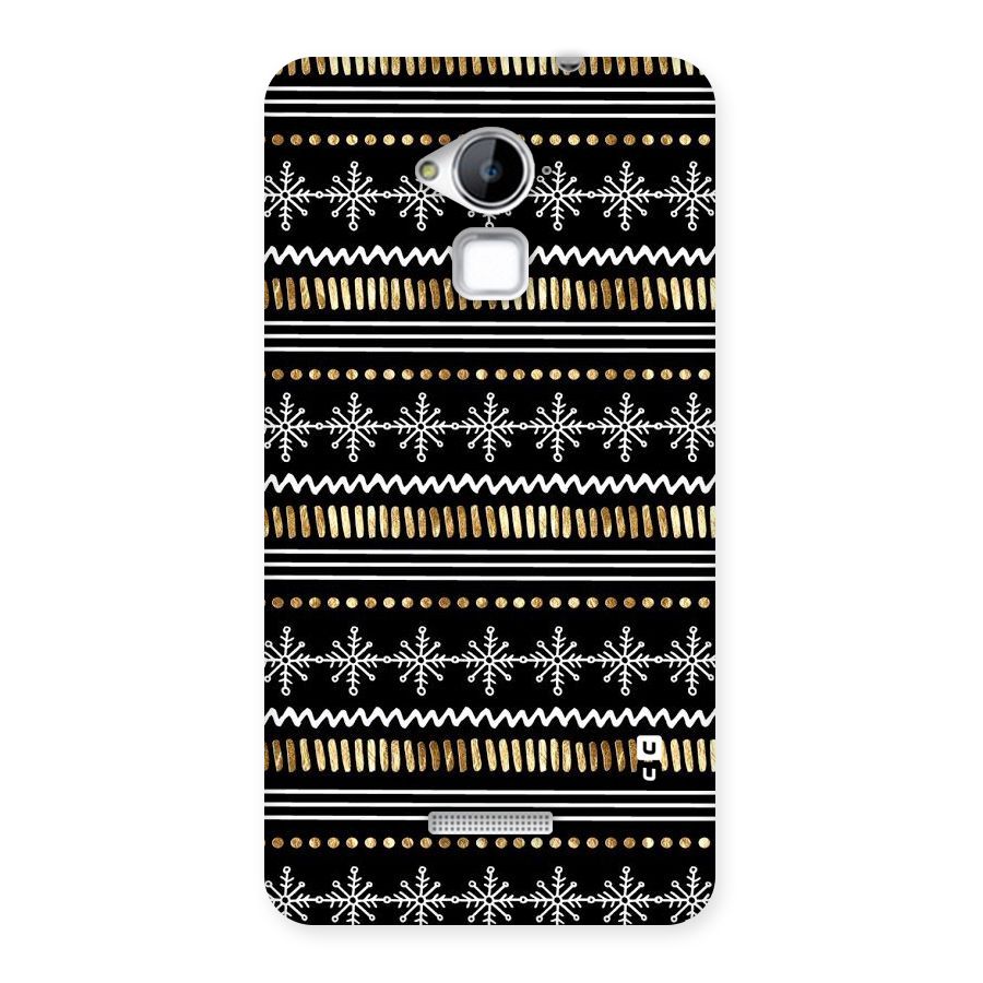 Snowflakes Gold Back Case for Coolpad Note 3