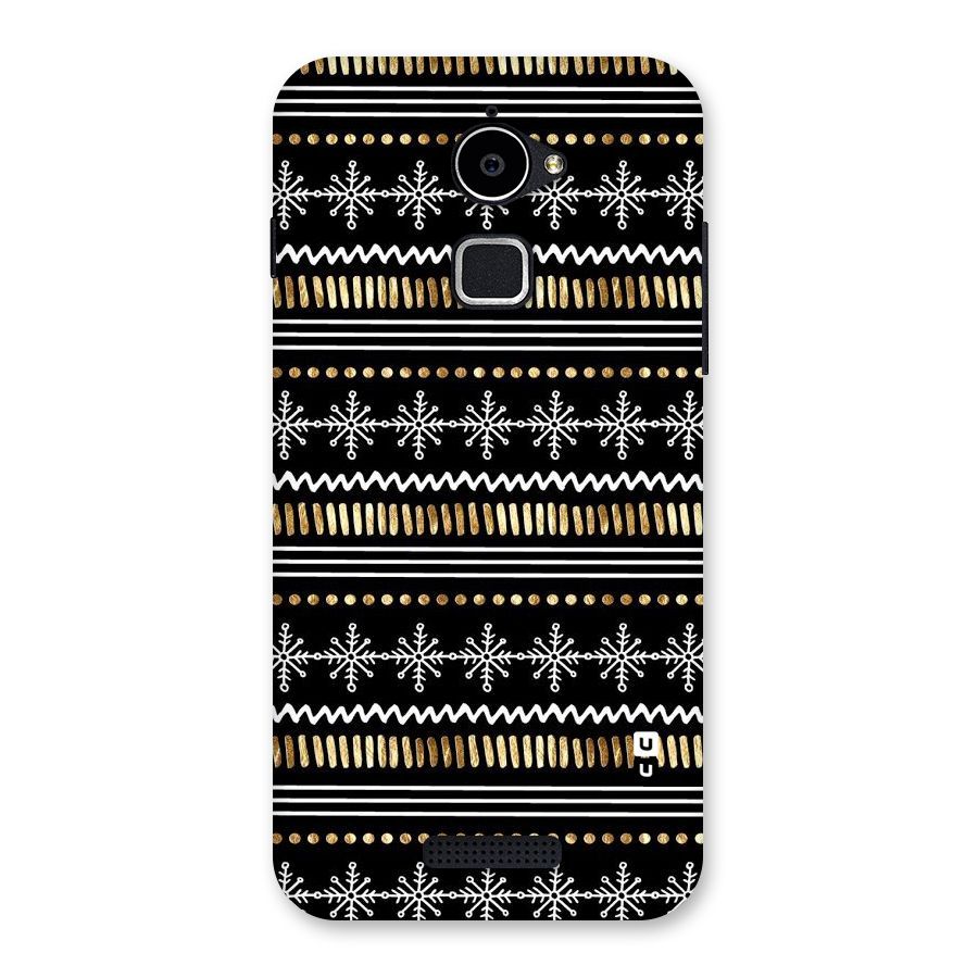 Snowflakes Gold Back Case for Coolpad Note 3 Lite