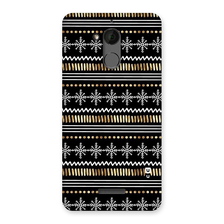 Snowflakes Gold Back Case for Coolpad Note 5
