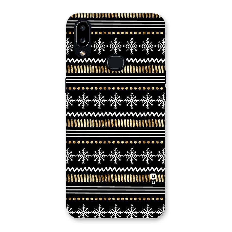 Snowflakes Gold Back Case for Galaxy A10s