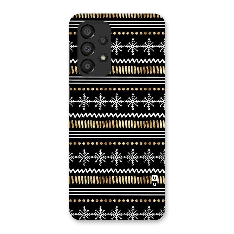 Snowflakes Gold Back Case for Galaxy A33 5G