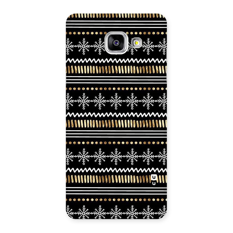 Snowflakes Gold Back Case for Galaxy A5 2016