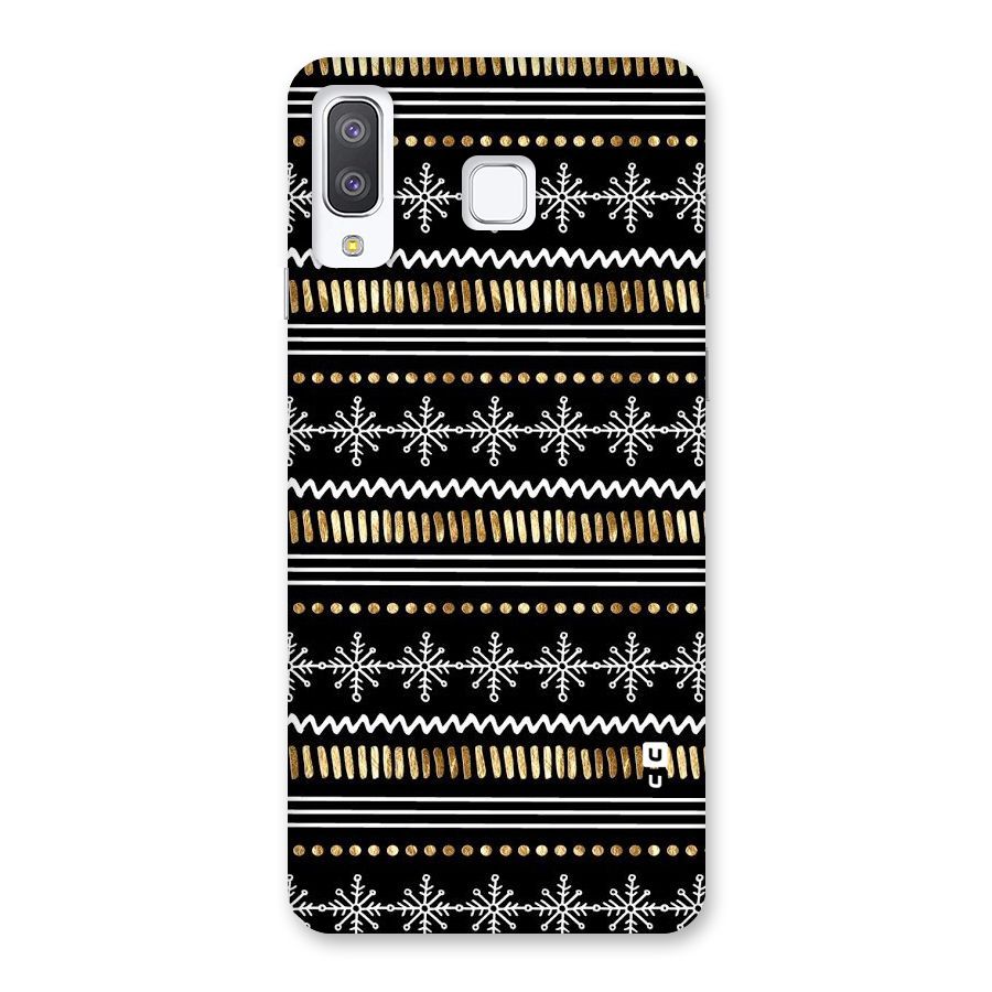 Snowflakes Gold Back Case for Galaxy A8 Star