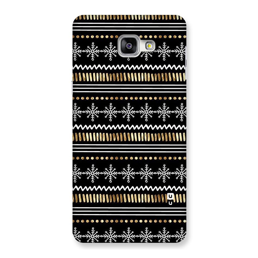Snowflakes Gold Back Case for Galaxy A9