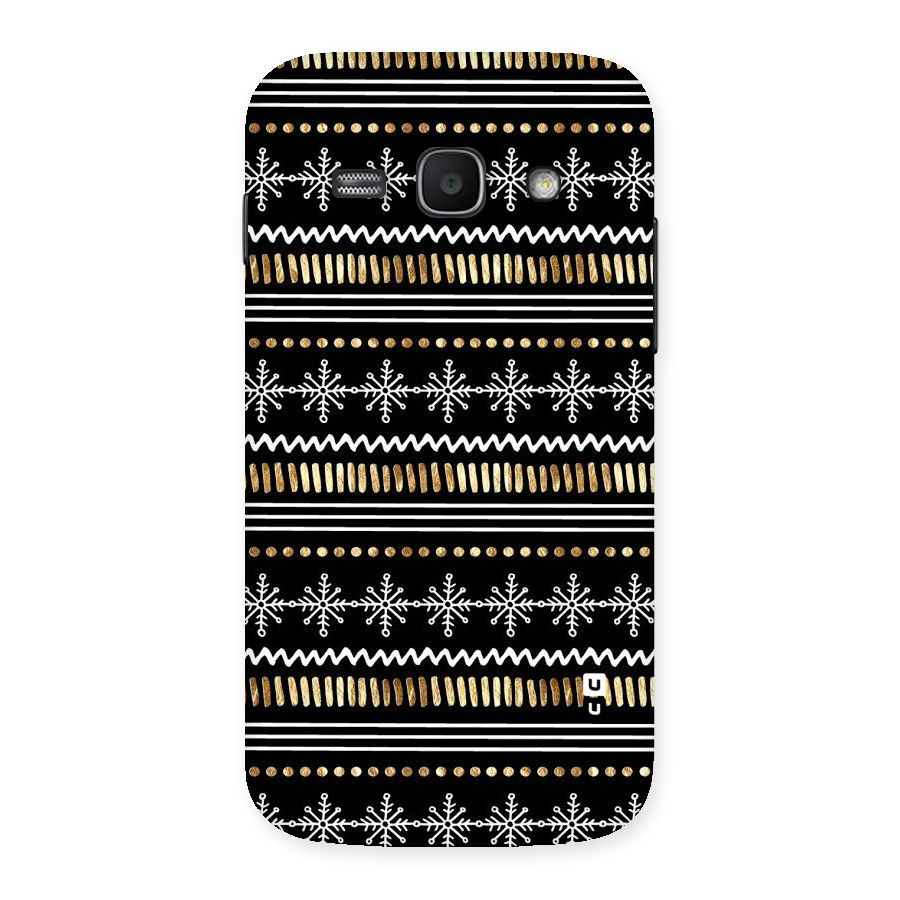 Snowflakes Gold Back Case for Galaxy Ace 3