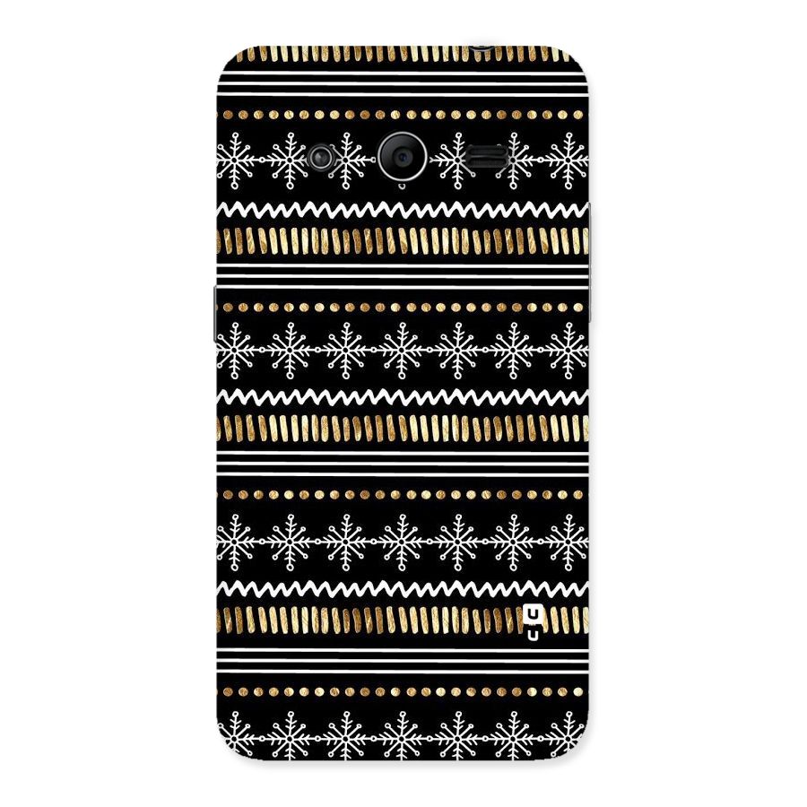 Snowflakes Gold Back Case for Galaxy Core 2