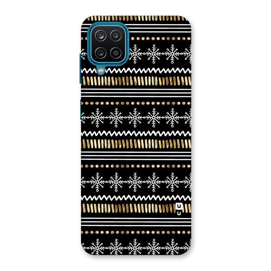 Snowflakes Gold Back Case for Galaxy F12