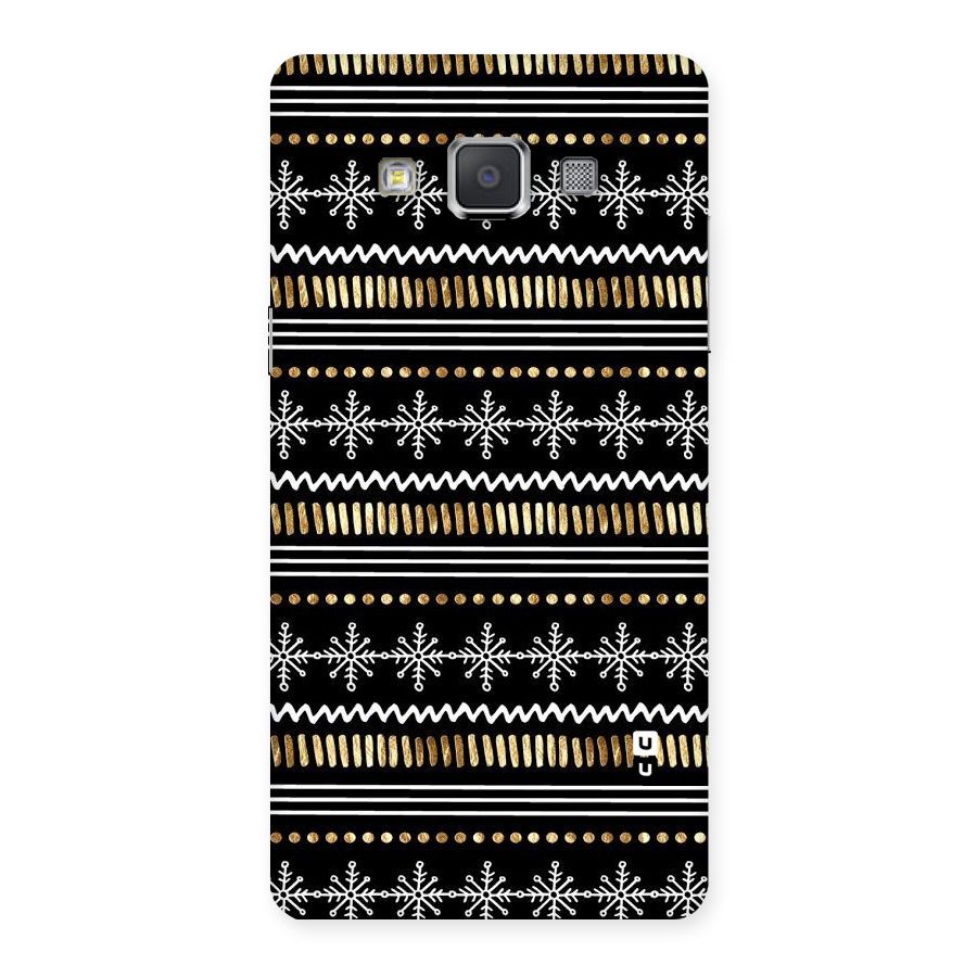Snowflakes Gold Back Case for Galaxy Grand Max