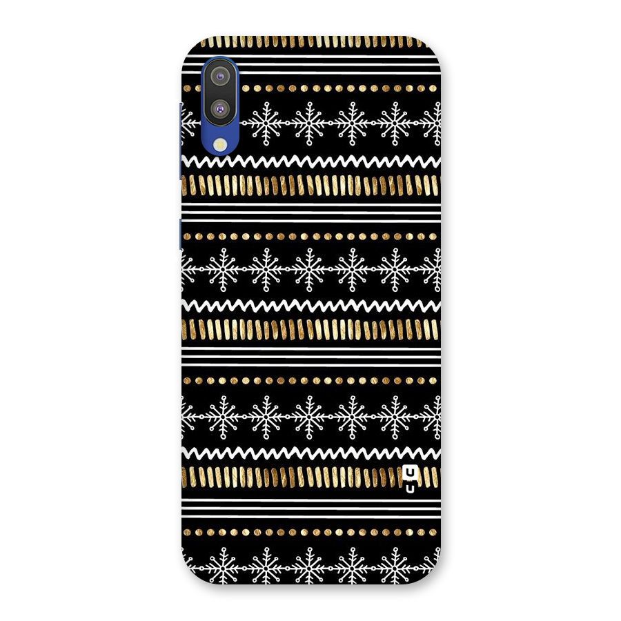 Snowflakes Gold Back Case for Galaxy M10