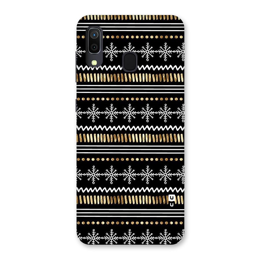Snowflakes Gold Back Case for Galaxy M10s