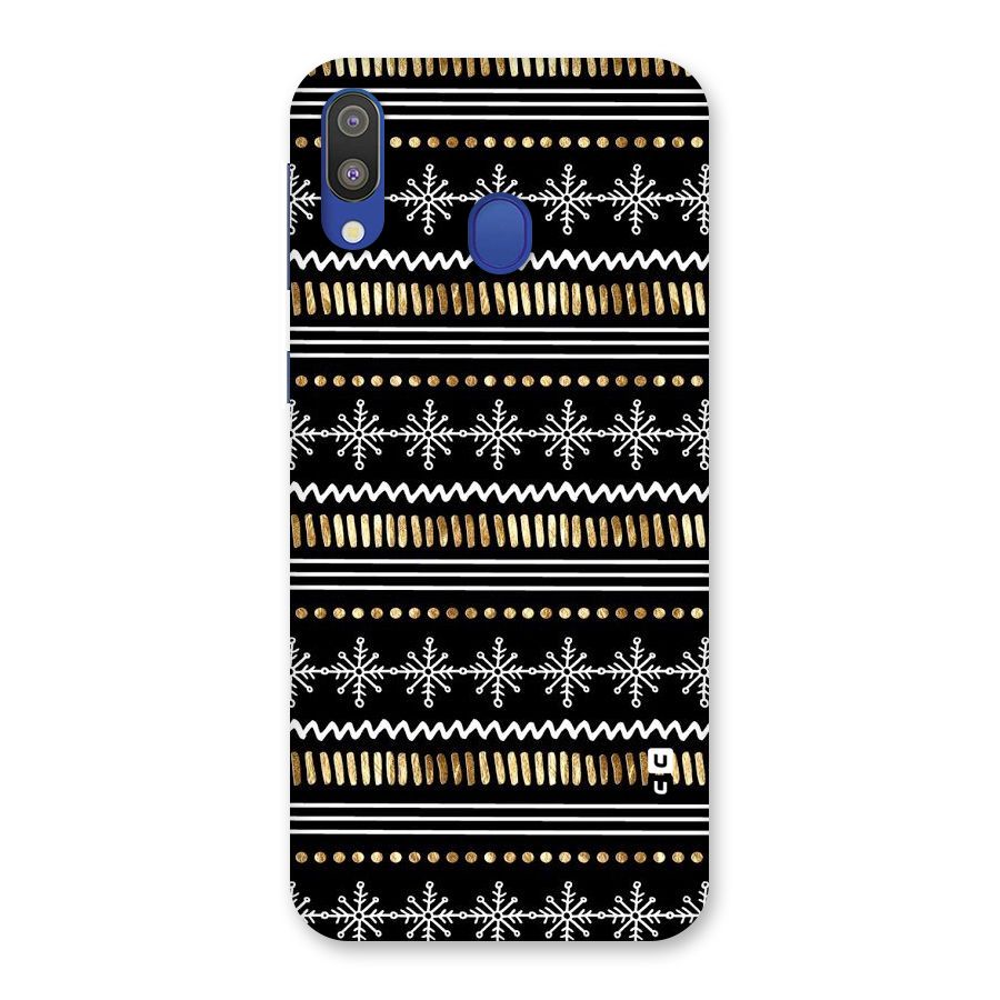 Snowflakes Gold Back Case for Galaxy M20