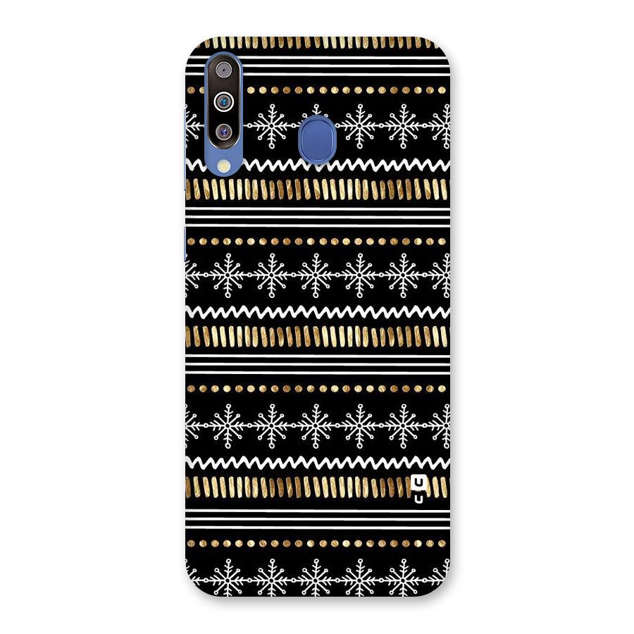 Snowflakes Gold Back Case for Galaxy M30