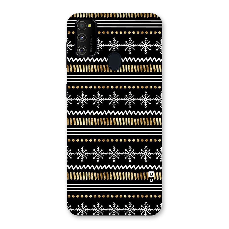 Snowflakes Gold Back Case for Galaxy M30s