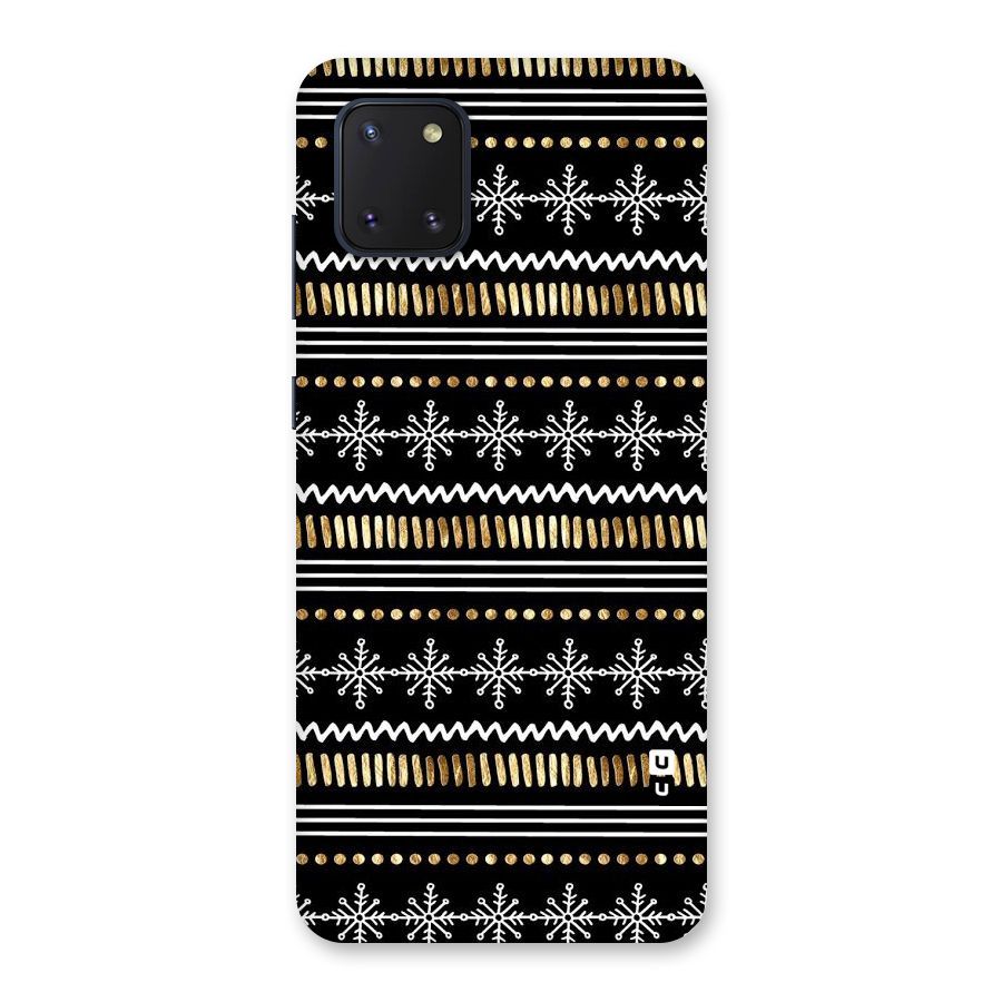 Snowflakes Gold Back Case for Galaxy Note 10 Lite