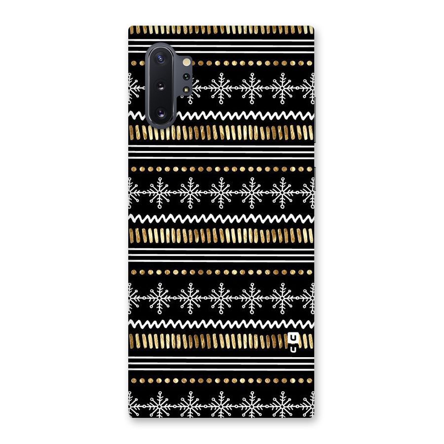 Snowflakes Gold Back Case for Galaxy Note 10 Plus