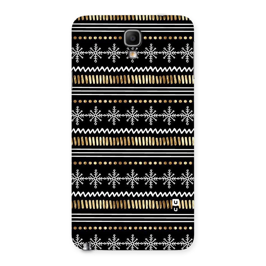 Snowflakes Gold Back Case for Galaxy Note 3 Neo