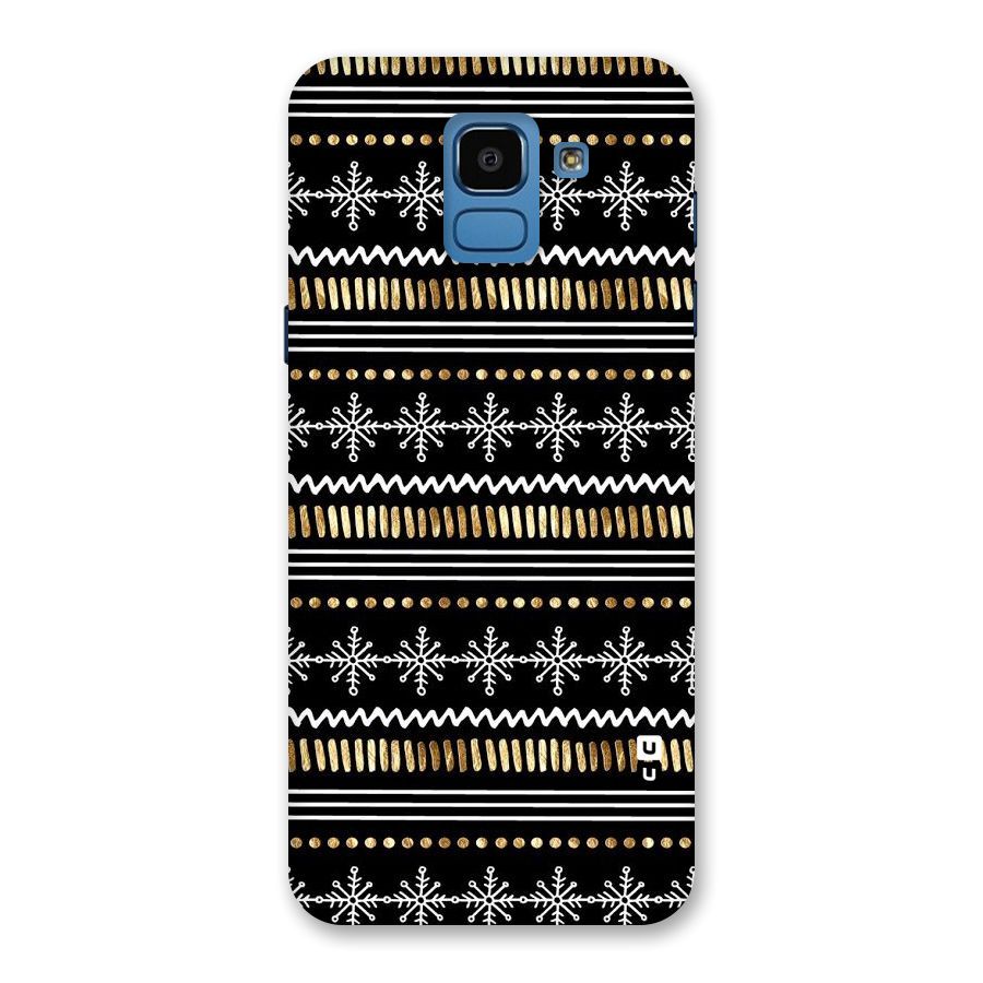 Snowflakes Gold Back Case for Galaxy On6