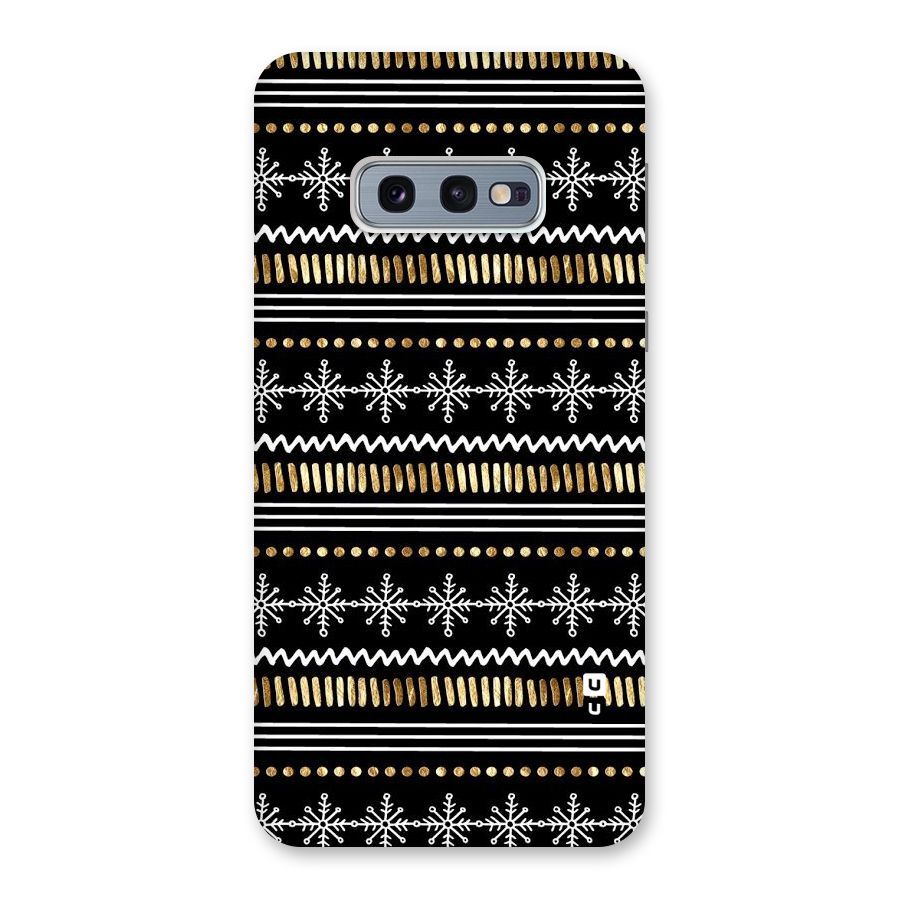 Snowflakes Gold Back Case for Galaxy S10e