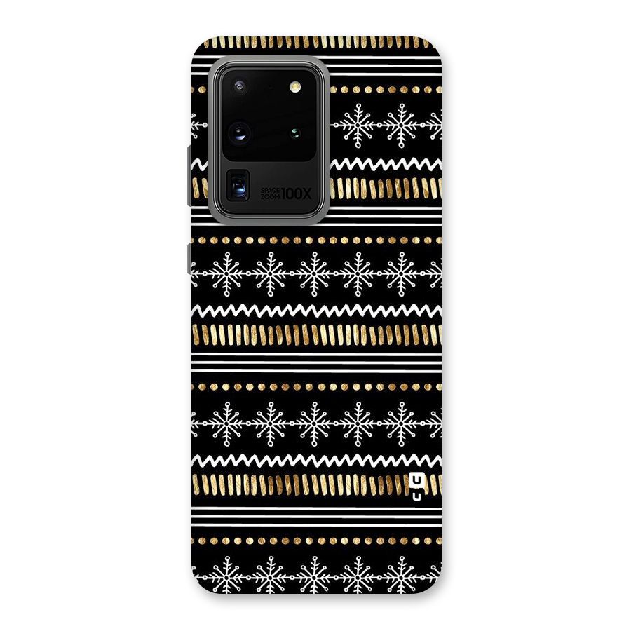 Snowflakes Gold Back Case for Galaxy S20 Ultra