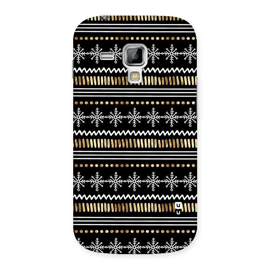 Snowflakes Gold Back Case for Galaxy S Duos