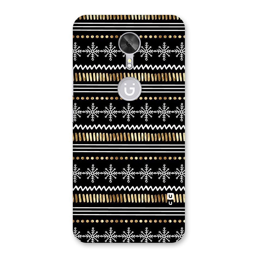 Snowflakes Gold Back Case for Gionee A1