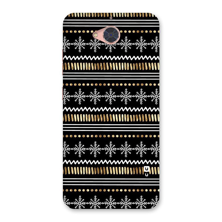 Snowflakes Gold Back Case for Gionee S6 Pro
