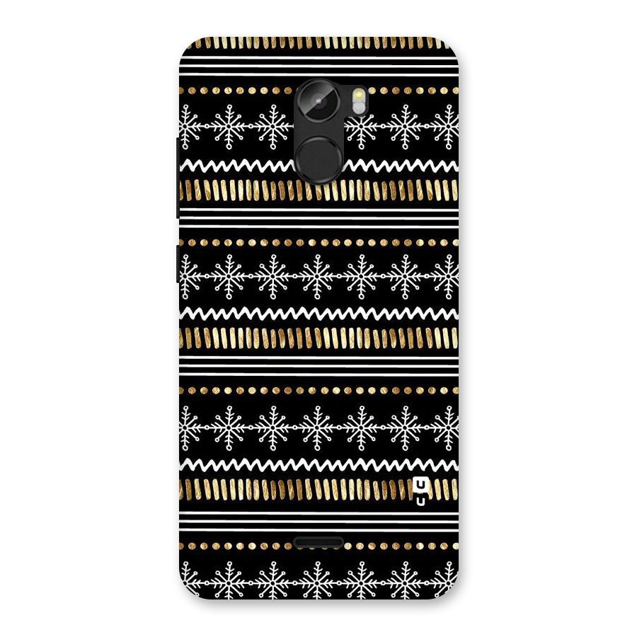 Snowflakes Gold Back Case for Gionee X1