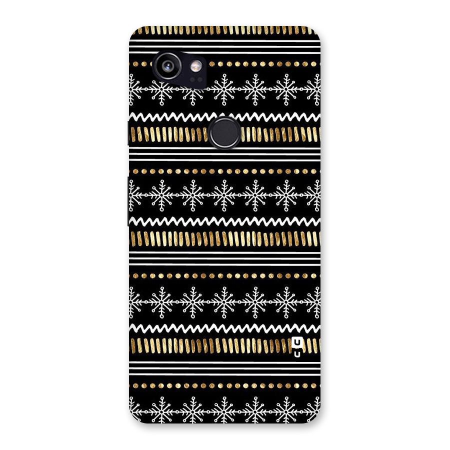 Snowflakes Gold Back Case for Google Pixel 2 XL