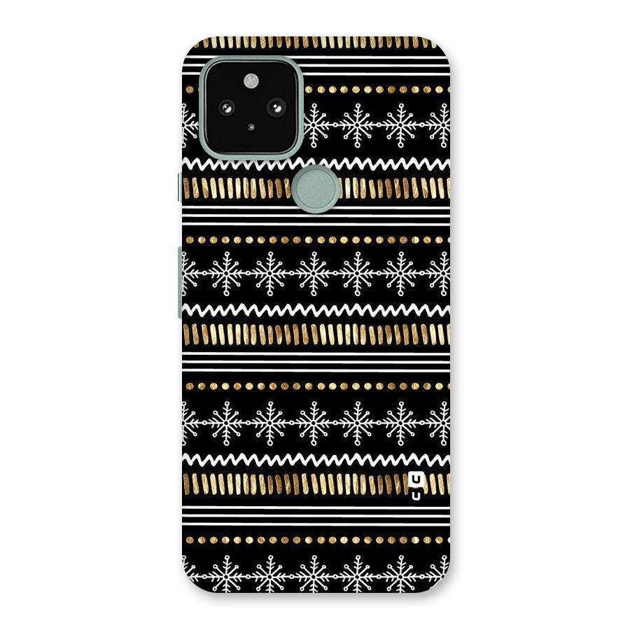 Snowflakes Gold Back Case for Google Pixel 5