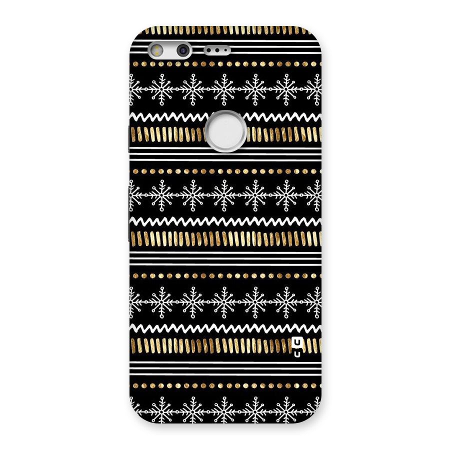 Snowflakes Gold Back Case for Google Pixel XL