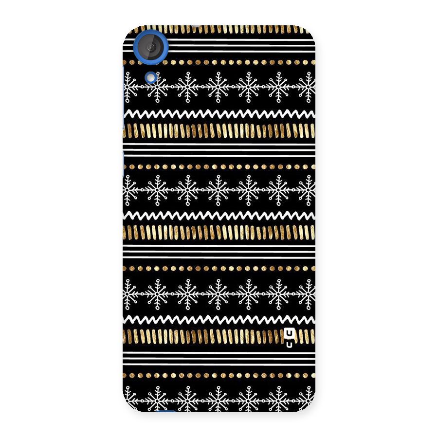 Snowflakes Gold Back Case for HTC Desire 820