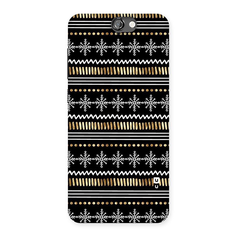 Snowflakes Gold Back Case for HTC One A9