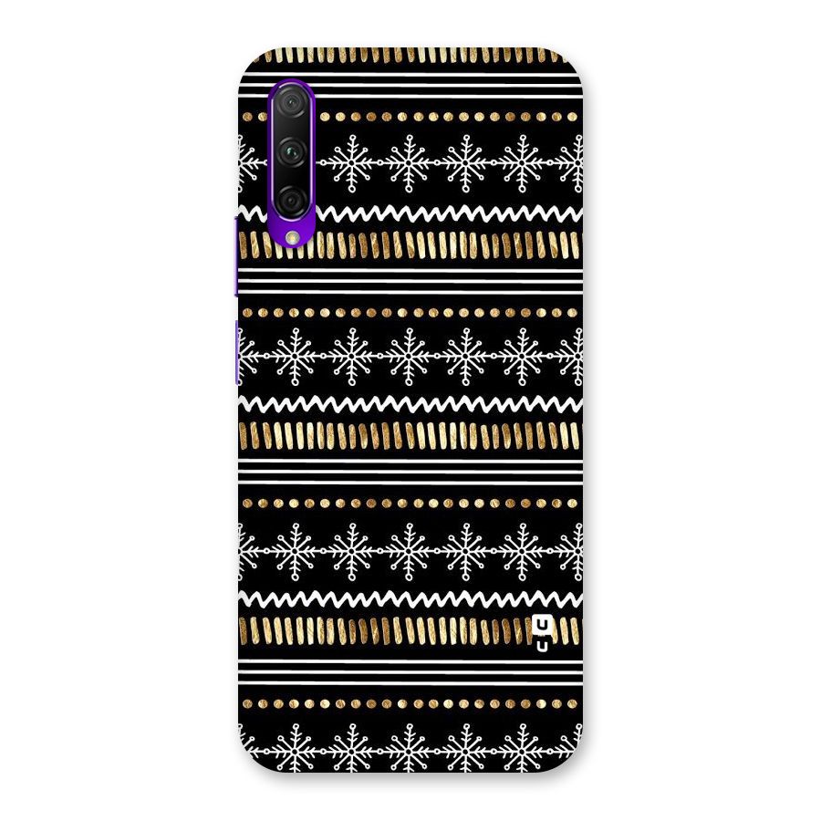 Snowflakes Gold Back Case for Honor 9X Pro