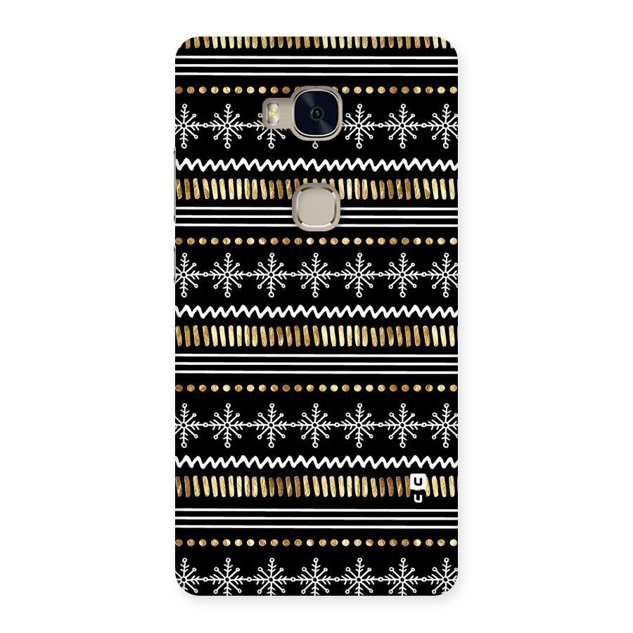 Snowflakes Gold Back Case for Huawei Honor 5X