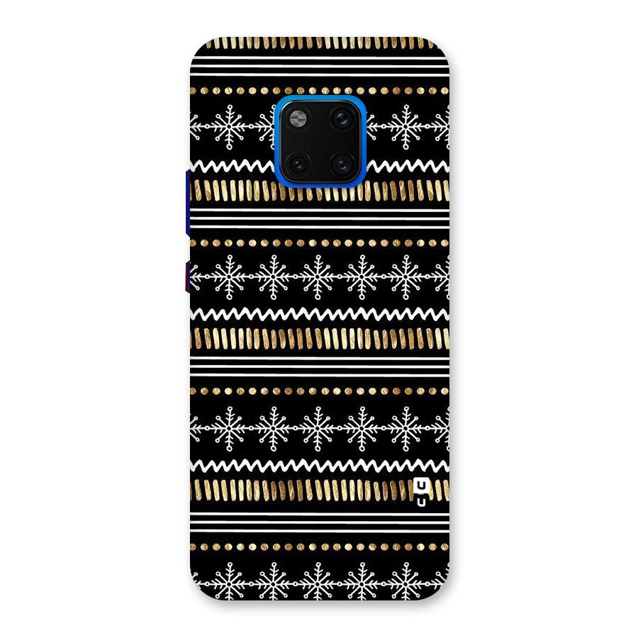 Snowflakes Gold Back Case for Huawei Mate 20 Pro