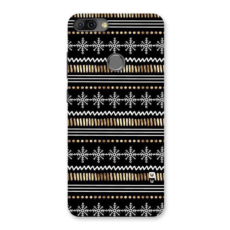 Snowflakes Gold Back Case for Infinix Hot 6 Pro