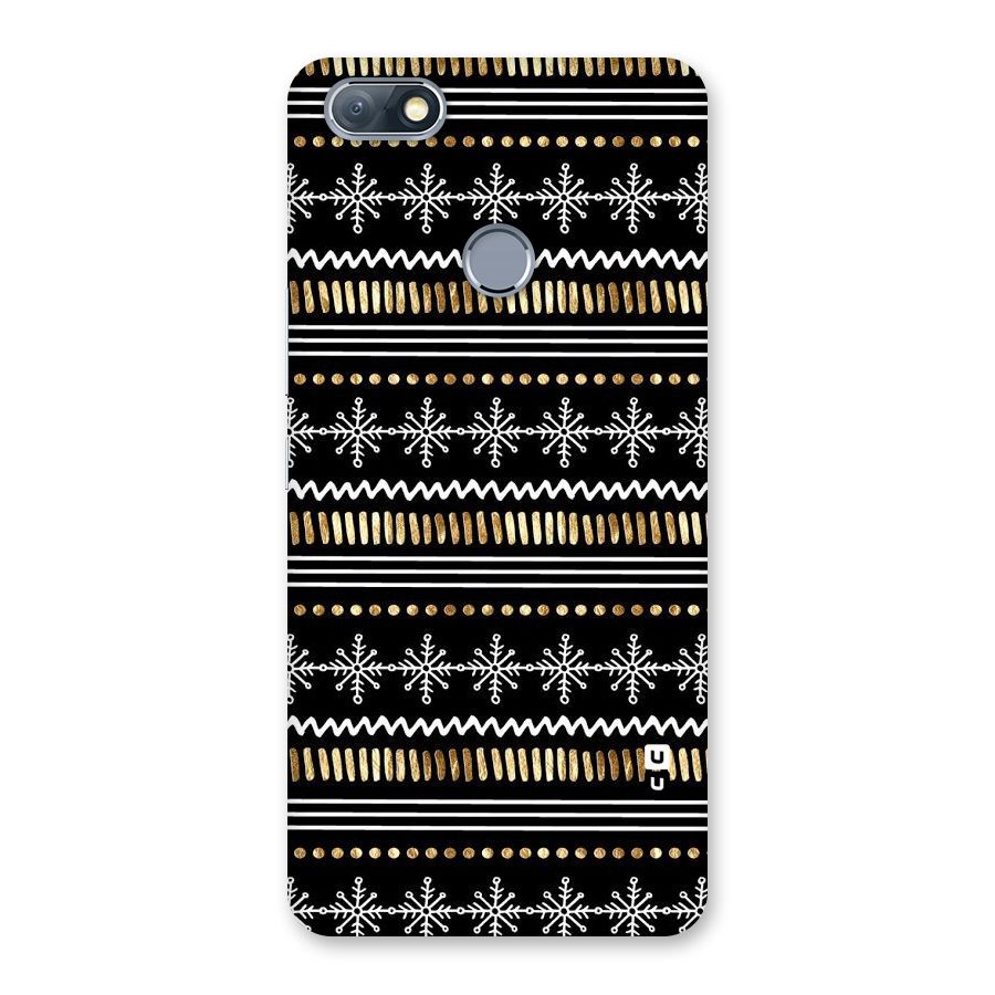 Snowflakes Gold Back Case for Infinix Note 5