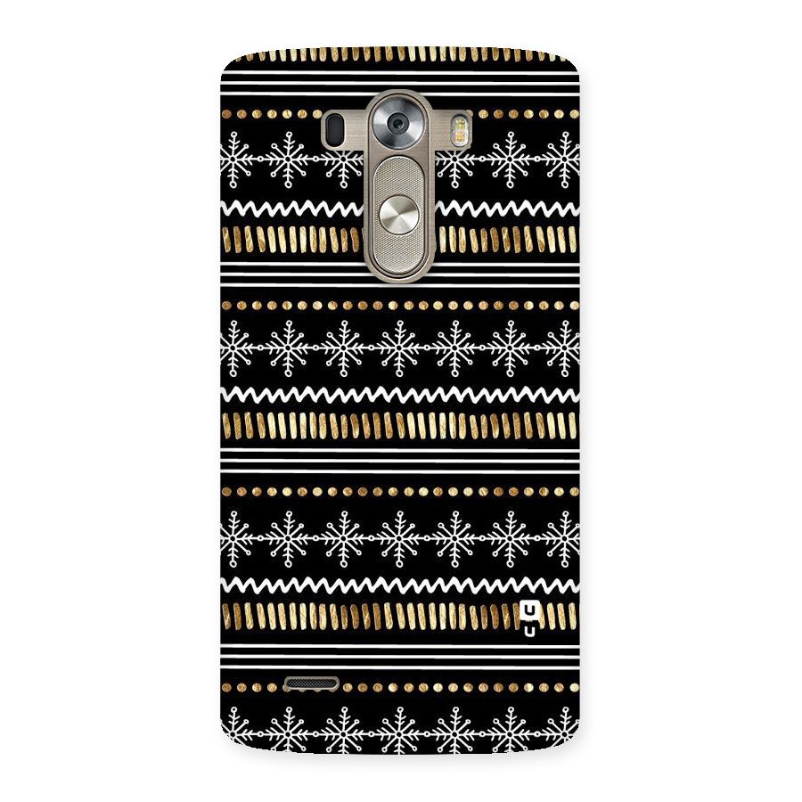 Snowflakes Gold Back Case for LG G3