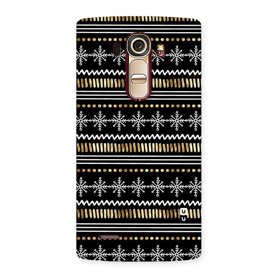 Snowflakes Gold Back Case for LG G4