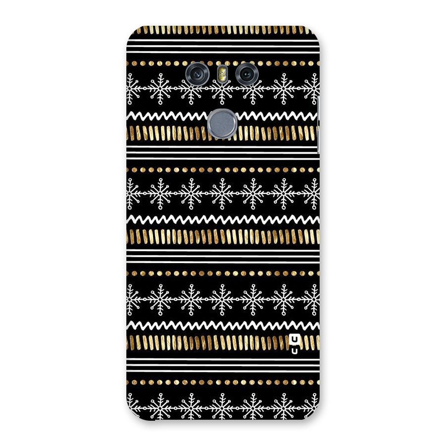 Snowflakes Gold Back Case for LG G6