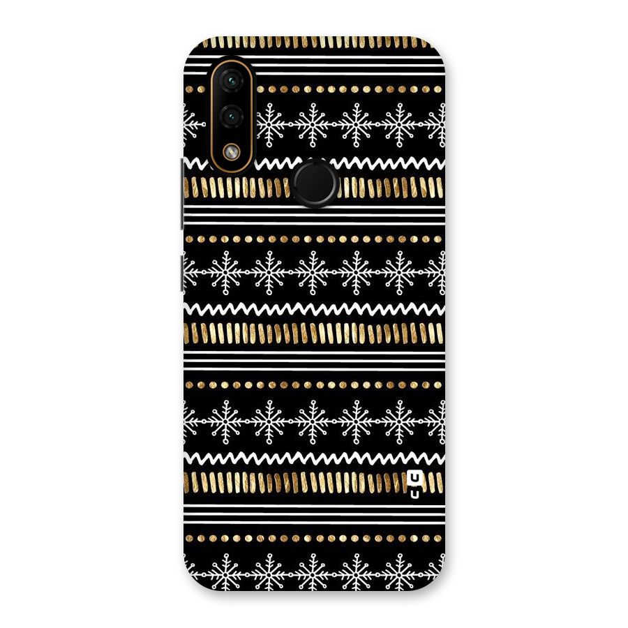 Snowflakes Gold Back Case for Lenovo A6 Note