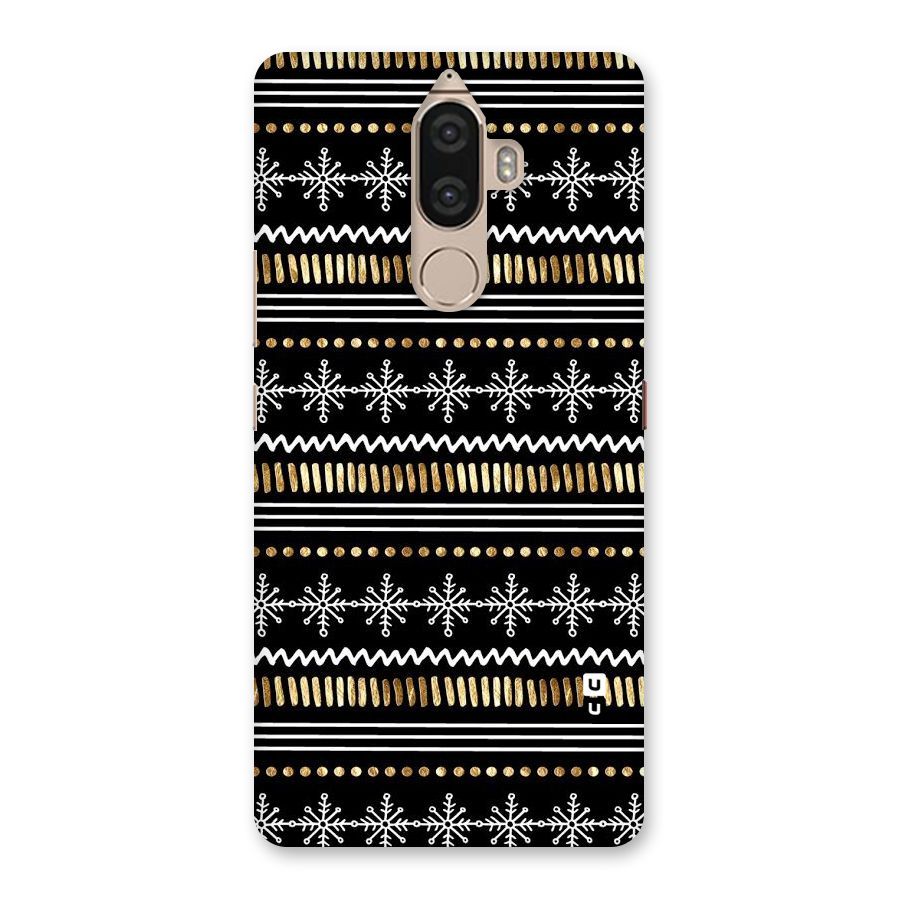 Snowflakes Gold Back Case for Lenovo K8 Note