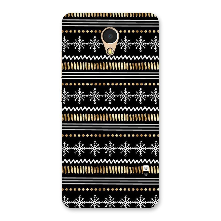 Snowflakes Gold Back Case for Lenovo P2