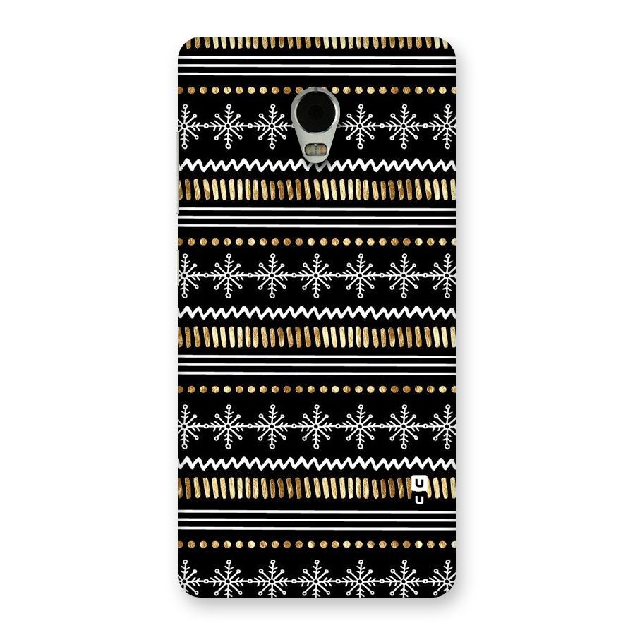 Snowflakes Gold Back Case for Lenovo Vibe P1