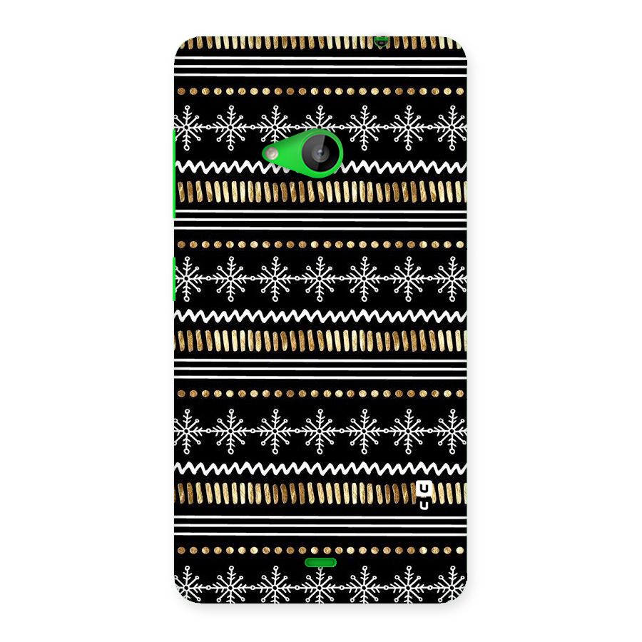 Snowflakes Gold Back Case for Lumia 535