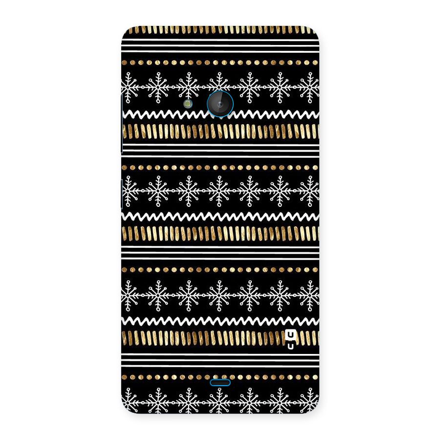 Snowflakes Gold Back Case for Lumia 540