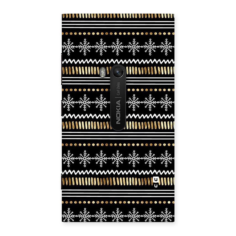 Snowflakes Gold Back Case for Lumia 920