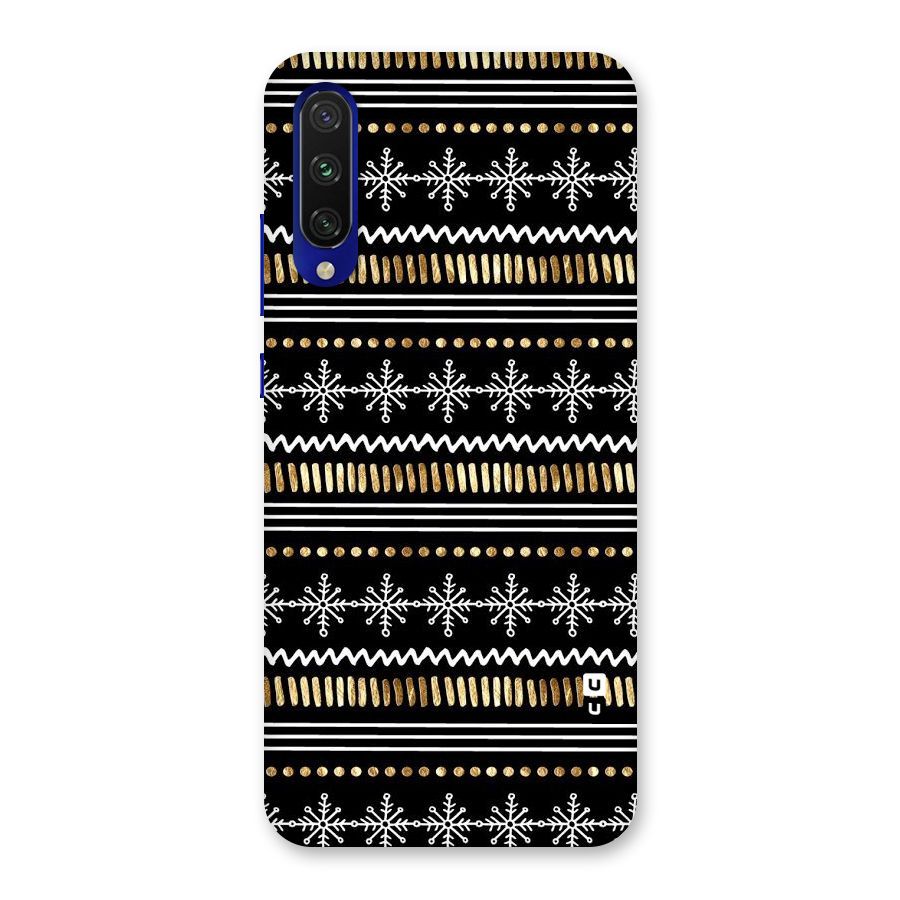 Snowflakes Gold Back Case for Mi A3
