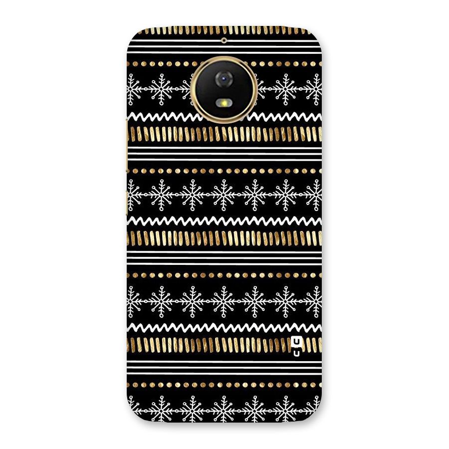 Snowflakes Gold Back Case for Moto G5s