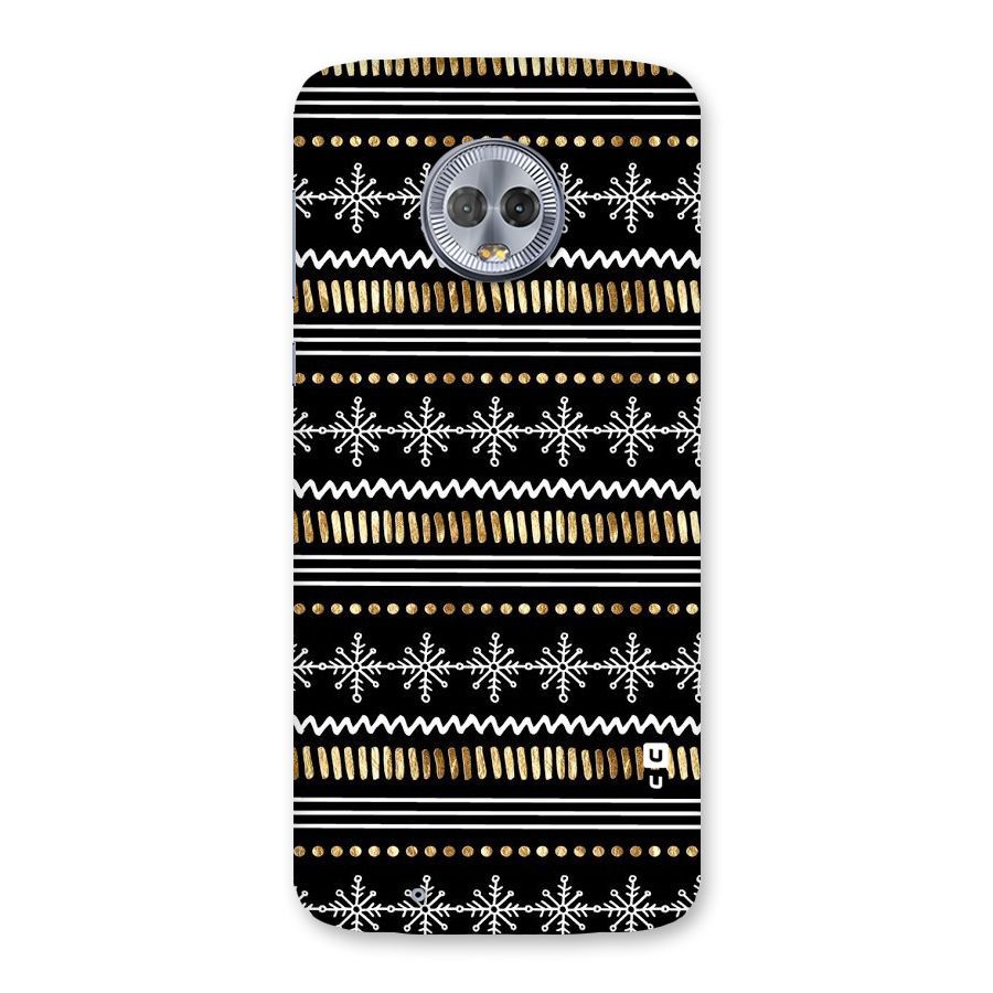 Snowflakes Gold Back Case for Moto G6